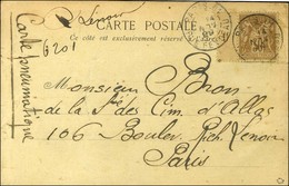 Càd PARIS 01 / RUE FEYDEAU / N° 80 Bdf Sur Carte Pneumatique Pour Paris. 1899. - TB / SIP. - R. - 1877-1920: Semi-moderne Periode