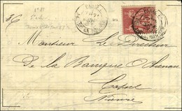 Càd PARIS / PL. DE LA BOURSE / N° 81 Sur Lettre 5 Ports Pour Cosne. 1887. - TB. - R. - 1877-1920: Periodo Semi Moderno