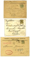 Lot De 3 Lettres Affranchies Avec N° 82 Chargées, Recommandées Pour L'Italie Et 4 Ports Pour L'Angleterre. - TB. - 1877-1920: Periodo Semi Moderno