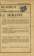 Oblitération Typo / N° 83 Sur Journal LA SEMAINE RELIGIEUSE Du 23 Décembre 1877. Rare Tarif Avant Le 1er Mai 1878. - TB  - 1877-1920: Semi Modern Period