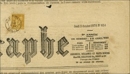 Càd PARIS / PL. DE LA BOURSE / N° 86 Sur Journal Entier LE TELEGRAPHE Daté Du 3 Octobre 1878. - TB. - R. - 1877-1920: Periodo Semi Moderno