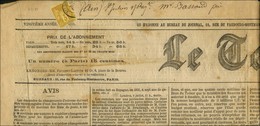 Càd PARIS / R. CARDINAL LEMOINE / N° 86 Sur Journal Entier LE TEMPS Daté Du 4 Juillet 1880 Adressé Dans Le Département D - 1877-1920: Semi Modern Period