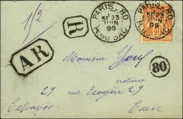 Càd PARIS 80 / R. DU BAC / N° 94 Sur Lettre Recommandée Avec AR. 1899. - SUP. - 1877-1920: Semi Modern Period