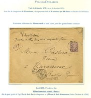 Càd PARIS 20 / 195 BD ST GERMAIN / N° 95 Sur Lettre Chargée Pour Navarrenx Avec Valeur Déclarée 4250 Frs. Affranchisseme - 1877-1920: Periodo Semi Moderno