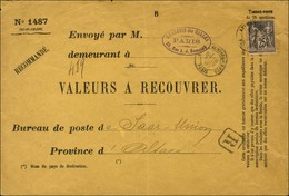 Càd AFFRANCHISSEMENTS / PARIS / N° 97 Sur Valeurs à Recouvrer Recommandées Pour L'Alsace. 1897. - TB / SUP. - 1877-1920: Semi Modern Period