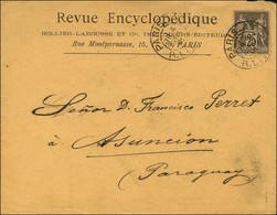 Càd PARIS 43 / R. LITTRE / N° 97 Sur Lettre Pour Asuncion (Paraguay). Destination Très Rare. 1891. - TB / SUP. - R. - 1877-1920: Periodo Semi Moderno