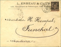 Càd PARIS 16 / R. REAUMUR / N° 97 Sur Lettre Pour Funchal (Madère). Au Verso Càd D'arrivée. 1899. - TB. - 1877-1920: Semi Modern Period