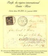 Càd Type B1 ST ISMIER / ISERE / N° 97 Sur Lettre Pour San Jose De Costa Rica. 1900. - TB. - 1877-1920: Semi Modern Period