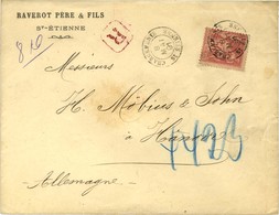 Càd CHARGEMENT / ST ETIENNE / N° 98 Sur Lettre Recommandée Pour Hanovre. 1891. - TB / SUP. - 1877-1920: Periodo Semi Moderno