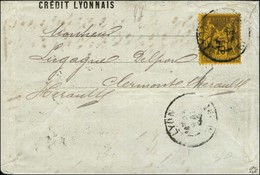 Càd LYON / RHONE / N° 99 Sur Lettre 5 Ports Pour Clermont De L'Hérault. 1894. - TB. - 1877-1920: Periodo Semi Moderno