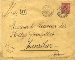 Càd REIMS / PORTE MARS / N° 104 Sur Lettre Recommandée Pour Zanzibar. 1901. - TB. - R. - 1877-1920: Periodo Semi Moderno