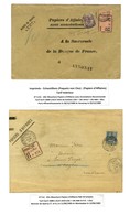 Lot De 2 Lettres Affranchies Avec N° 114 : Papier D'affaires Recommandé 3 Ports Et N° 115A Papier D'affaires Recommandés - 1921-1960: Moderne
