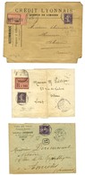 Lot De 3 Lettres Affranchies Avec N° 136-1. - TB. - 1921-1960: Periodo Moderno