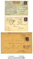 Lot De 3 Lettres Affranchies Au Type Semeuse Camée (N° 142). - TB. - 1921-1960: Modern Period