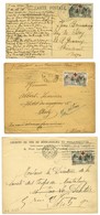 Lot De 2 Lettres + 1 Carte Affranchies Avec N° 156. - TB. - 1921-1960: Periodo Moderno