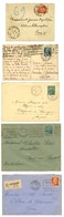 Lot De 5 Lettres Affranchies Avec 1ère Série Caisse D'Amortissement (N° 246 à 248). - TB. - 1921-1960: Periodo Moderno