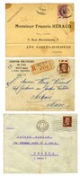 Lot De 3 Lettres Affranchies Avec 3e Série Caisse D'Amortissement (N° 254 Et 255). - TB. - 1921-1960: Modern Period