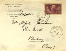 Càd PARIS 15 4 30 / N° 256 Sur Lettre Pour L'Angleterre Au Tarif Du 1 8 24 Au 15 4 30 (dernier Jour Du Tarif). - TB. - 1921-1960: Période Moderne