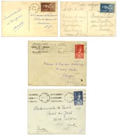 Lot De 4 Lettres Avec Série Type Pétain (N° 470 à 473). - TB. - 1921-1960: Période Moderne