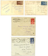 Lot De 4 Lettres Avec Série Type Pétain (N° 470 à 473). - TB. - 1921-1960: Periodo Moderno