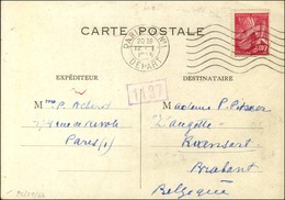 Oblitération / N° 654 Sur CP Pour La Belgique. 1945. - TB. - 1921-1960: Période Moderne