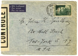 Càd 8 8 45 (1er Jour Du Tarif) / N° 730 Sur Lettre Pour Les Etats-Unis. - TB. - 1921-1960: Modern Period