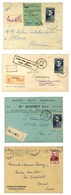 Lot De 4 Lettres Affranchies Avec N° 846 Et 847. - TB. - 1921-1960: Periodo Moderno