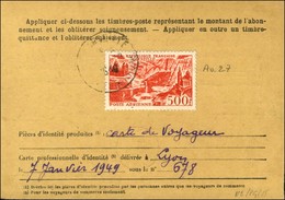 Càd / PA N° 27 Sur Carte D'abonnement. 1950. - TB. - 1921-1960: Modern Period