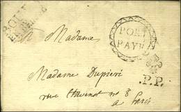 Marque Postale Ornée PORT / PAYEE BOURG / EN BRESSE (L. N° 5) Sur Lettre Avec Texte Daté 1786 Adressée à Paris. En Arriv - Autres & Non Classés