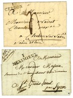 Lot De 2 Lettres : 1 / CERDON 1826 Et 1 / MEXIMIEUX 1823. - SUP. - Other & Unclassified