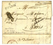 6 / ST PERAY Sur Lettre En Franchise Taxe 8 Annulée. Au Verso, Mention Manuscrite '' à Détaxer ''. 1820. - SUP. - Altri & Non Classificati