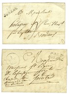 Lot De 2 Lettres De JONZAC : 1 PD 1827 Et 1 PP 1829. - SUP. - Altri & Non Classificati