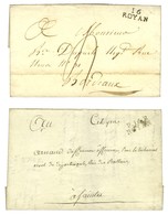 Lot De 2 Lettres De ROYAN : 1 PD 1817, 1 PD An 9. - SUP. - Other & Unclassified