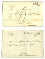 Lot De 2 Lettres De ROYAN : 1 PD 1817, 1 PD An 9. - SUP. - Altri & Non Classificati