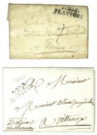 Lot De 2 Lettres : P. 20. P. / FLAVIGNY An 7 Et P. 20. P. / MONTBAR 1813. - SUP. - Andere & Zonder Classificatie