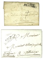 Lot De 2 Lettres : P. 20. P. / FLAVIGNY An 7 Et P. 20. P. / MONTBAR 1813. - SUP. - Altri & Non Classificati