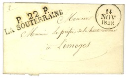 P. 22. P. / LA SOUTERRAINE Dateur A 1828. - SUP. - Altri & Non Classificati