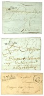 Lot De 3 Lettres De BERGERAC : 1 PD  (29 X 7) An 3, Idem (33 X 9/2) An 4 Et 1 PP 1831. - SUP. - Altri & Non Classificati