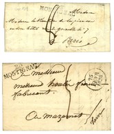 Lot De 2 Lettres De MONTIGNAC : 1 PD 1818 Et Idem 1828. - SUP. - Altri & Non Classificati