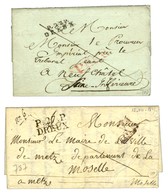 Lot De 2 Lettres De Dreux : 1 PP 1808 Et Idem 1827. - TB / SUP. - Autres & Non Classés