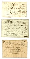 Lot De 3 Lettres De Blaye : 1 PD An 9, Idem Rouge 1819 Et 1 PP 1828. - TB / SUP. - Altri & Non Classificati