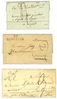 Lot De 3 Lettres De Goncelin : 1 PD 1807, Idem 1822 Et Idem 1827. - SUP. - Andere & Zonder Classificatie