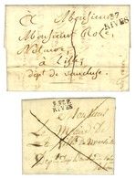 Lot De 2 Lettres De Rives : 1 PD 1826 Et 1 PP 1825. - SUP. - Andere & Zonder Classificatie