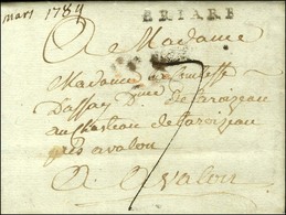 BRIARE (L N° 1) Sur Lettre Avec Texte Daté De Beaulieu. 1784. - TB / SUP. - Altri & Non Classificati