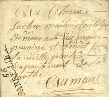 55 / SARRE-LIBRE (NR De Sarrelouis) Sur Lettre Avec Texte Daté 1793. - TB / SUP. - R. - Altri & Non Classificati