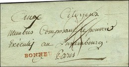 BONNEUIL Rouge Sur Lettre Avec Texte Daté 1796. - TB. - R. - Altri & Non Classificati