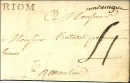 Mention Manuscrite '' Maringue '' + RIOM Sur Lettre Avec Texte Daté De Puyguillaume. 1769. - SUP. - R. - Altri & Non Classificati