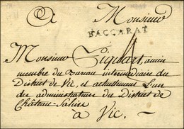 BACCARAT (L N° 1) Sur Lettre Avec Texte Daté 1791. - TB / SUP. - Altri & Non Classificati