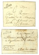 Lot De 2 Lettres : 52 / DIEUZE Sur Lettre Pour Bar Sur Ornain 1793 Et 52 / DIEUZE 1801. - TB / SUP. - Sonstige & Ohne Zuordnung