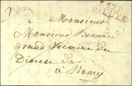 P. 52. P. / DIEUZE Rouge Sur Lettre Avec Texte Daté D'Albestroff Le 28 Juillet 1823 Pour Nancy. - SUP. - Andere & Zonder Classificatie